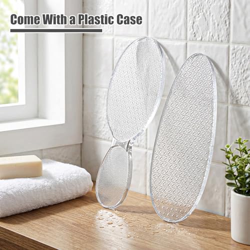 Sorcristy 2-Pack Transparent Foot File Callus Remover for Hard Skin