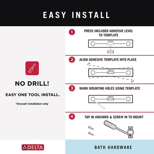 Delta Faucet McLaren 3-Piece Bathroom Set, SpotShield Brushed Nickel, 18"/24" Towel Rack, Toilet Paper Holder, Ring MCL63-BN