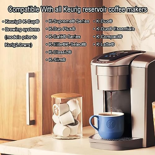 2-Pack Water Filter Cartridges for Keurig 2.0 & 1.0 Coffee Makers