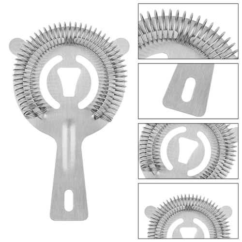 Stainless Steel Cocktail Strainer - 2 Pack High Density Spring Bar Tool