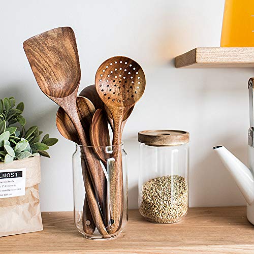 COSIBOA Teak Wooden Spatula Turner - Handcrafted Kitchen Utensils