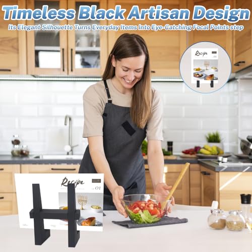 DEBETOOL 8.8 Inch Solid Wood Plate Stand for Display & Storage