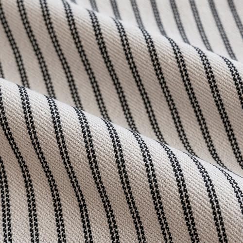 Set of 2 18x18 Inch Farmhouse Boho Throw Pillow Covers with Tassels - Neutral Cotton Decor