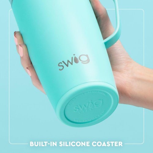 Swig Life 22oz Travel Mug, Insulated Tumbler with Handle and Lid, Travel Coffee Mug, Cup Holder Friendly, Stainless Steel 22 oz Tumbler, Reusable Insulated with Lid (Saturdays in Starkville)