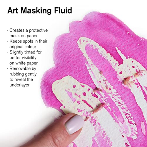Winsor & Newton Art Masking Fluid, 75ml Bottle for Watercolor Painting