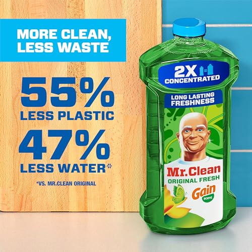Mr. Clean 2X Concentrated Multi-Purpose Cleaner, Gain Scent, 41 Fl Oz