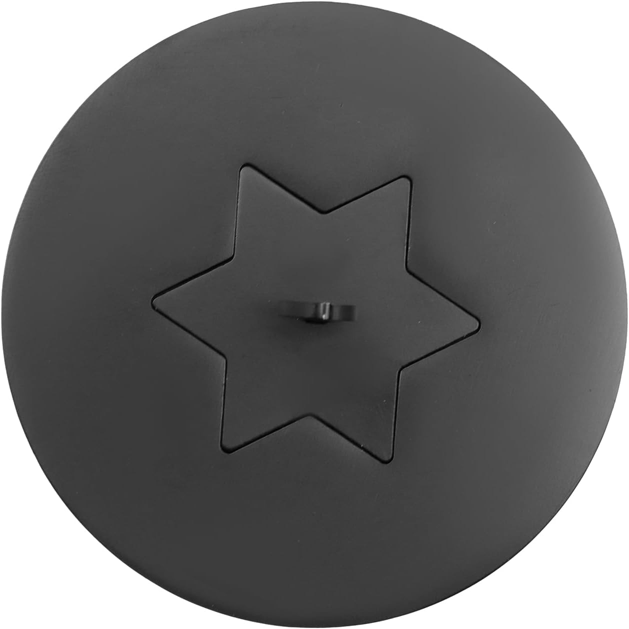 Skiennix Black Candle Jar Topper - Stainless Steel Star Covers | 3.15" Round Scented Lid for Spa & Meditation