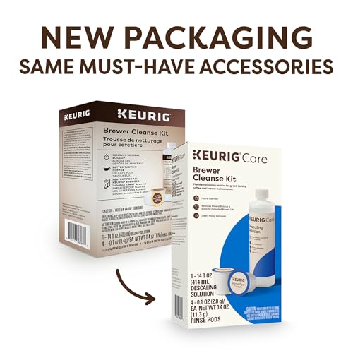 Keurig Brewer Cleanse Kit with Descaling Solution & Rinse Pods - 5 Count