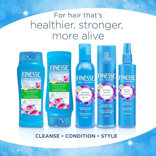 Finesse Volumizing Shampoo for Fine Hair, Keratin & Camellia Oil, 13 Fl Oz