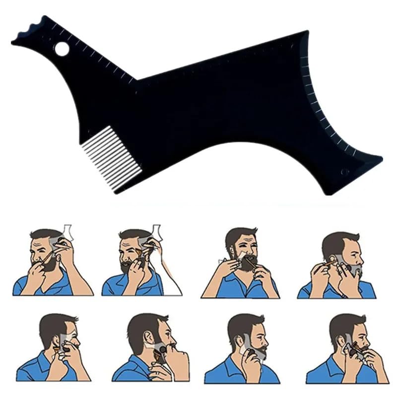 KUJOBUY Beard Shaping Tool and Template for Symmetric Trimming