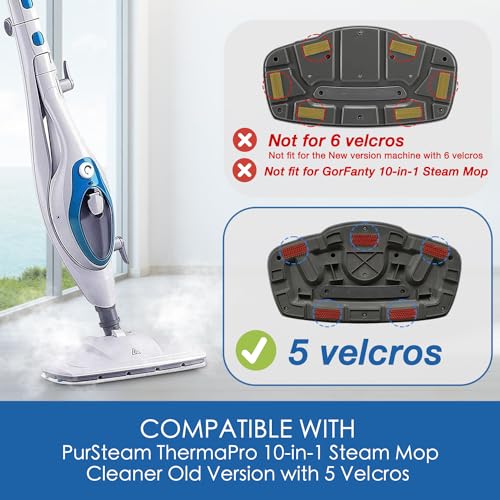 6 Pack Steam Mop Pads for PurSteam ThermaPro 211 - Microfiber Replacement