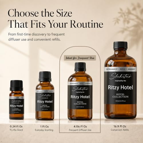 Sbehrtno Hotel Collection Diffuser Oil 0.34 Fl Oz Coastal Hotel-Inspired Fragrance for Waterless Diffusers
