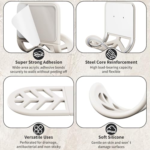 Silicone Sponge Holder with Adhesive Mount - Compact Sink Caddy