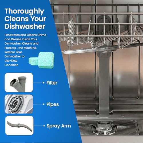 Botare Dishwasher Cleaning Tablets - 30 Pack Lemon Scented