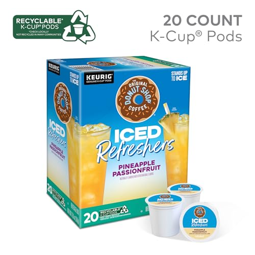 The Original Donut Shop Iced Refreshers, Pineapple Passionfruit, 20 K-Cup Pods