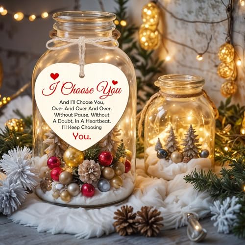 Couples Wooden Christmas Ornament - Romantic Tree Decoration 2025