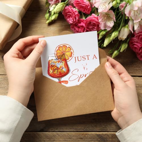 Funny Birthday Card - Just a Spritz Older Cocktail Card