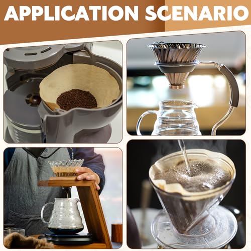 200 Count Unbleached Coffee Filters #1 - Disposable Cone for Pour Over & Drip Coffee Makers (No Box)