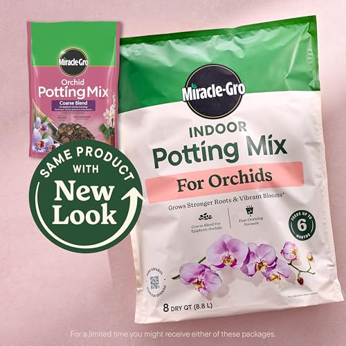 Miracle-Gro Indoor Potting Mix for Orchids, 8 Qt (2-Pack)
