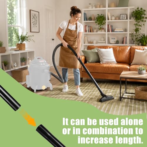 2 Pack 1.25 Inch Vacuum Extension Wands for Shop-Vac Wet Dry Vacuums