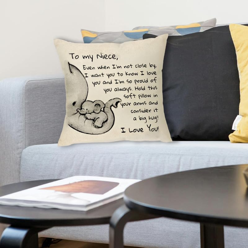 Cute Niece Pillowcase Gift from Aunt & Uncle - Love You Reminder (Grandma Variation)