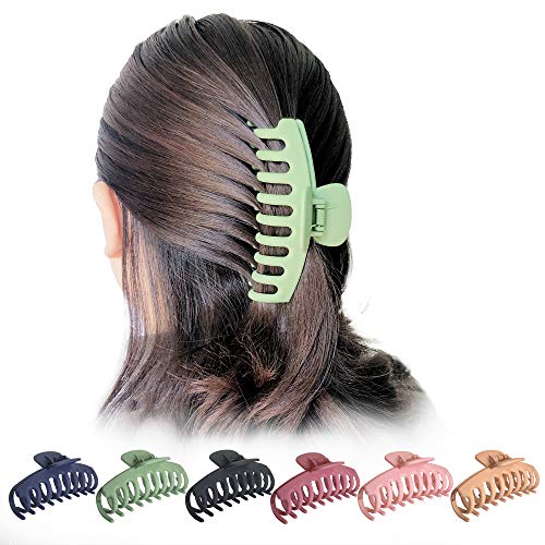 OWIIZI 4.3" Matte Large Hair Claw Clip - Non-Slip Strong Hold Barrette