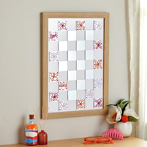 60-Pack 2-Inch Square Mirror Tiles for DIY Crafts & Decor