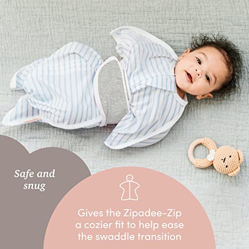 SleepingBaby Grey Zipadee-Zip Snuggle Strap for Baby Transition Swaddle