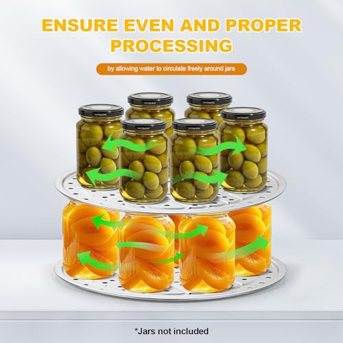 3-Pack 11-Inch Stainless Steel Pressure Canner Racks for Canning & Steaming