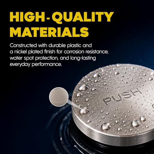 Tip Toe Bath Drain Replacement Kit - Nickel Plated, 5/16 or 3/8