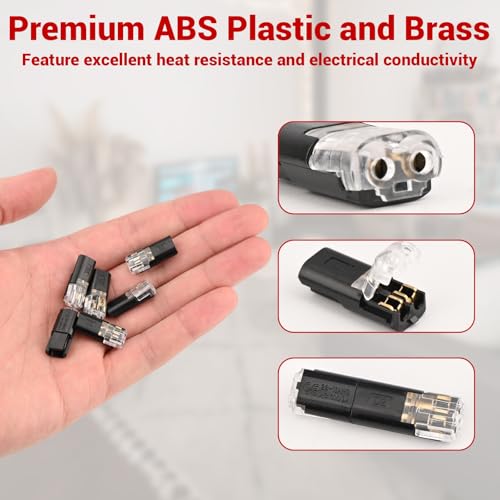 40-Pack Low Voltage 2-Pin Wire Connectors for LED Strips