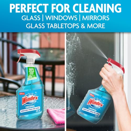 Windex Glass and Window Cleaner Bundle with Blue Spray & Fast Shine Foam