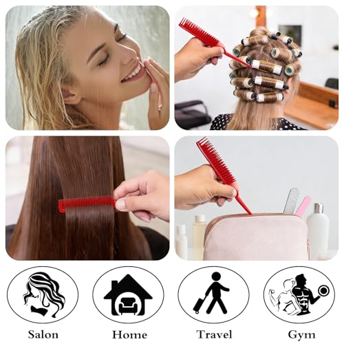 Aphrordity 3 Row Detangling Brush 2-Pack for Curly and Coily Hair - Red