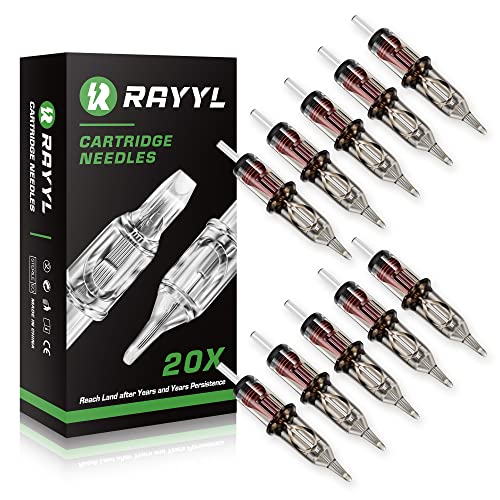 Rayyl 1211RL Round Liner Tattoo Cartridge Needles 0.35mm 20Pcs