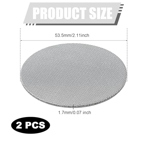 53.5mm Stainless Steel Espresso Puck Screen - 2 Pack