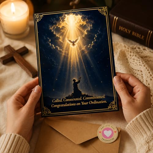 Ordination Congratulations Card for Pastor, Priest & Church Leaders