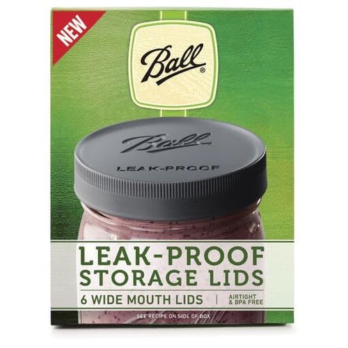 Ball Mason Jar Leak-Proof Lids, Wide Mouth, 6 CT (Pack of 8)