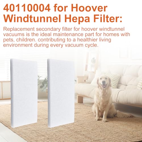 3-Layer Final Vacuum Filter Set for Hoover WindTunnel 40110004 - 2 Pack