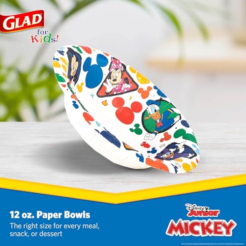 Disney Mickey & Friends Disposable Paper Bowls, 12 Oz, 40 Ct