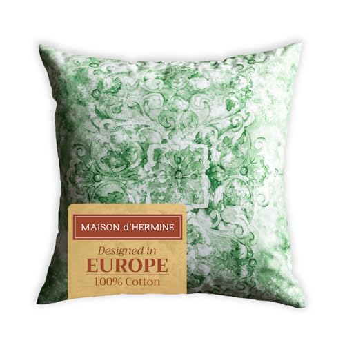 Maison d' Hermine 100% Cotton Throw Pillow Cover 18" x 18" - Secret Garden Design