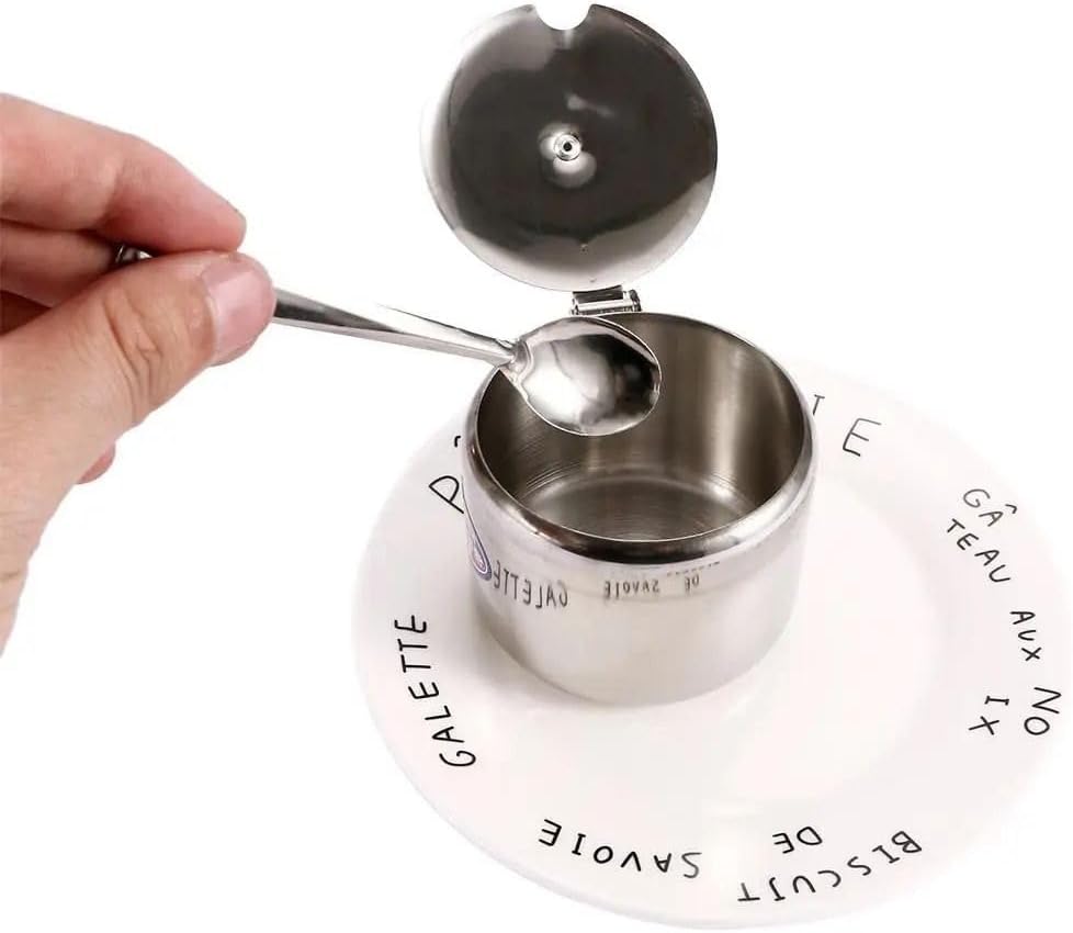 Skiennix Mini Kitchen Spice Storage Jar - Versatile Sugar, Jam & Salt Container | 9.5cm