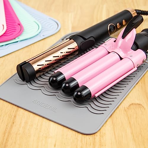 ANGENIL Large Heat Resistant Silicone Mat for Curling Iron & Hair Straightener