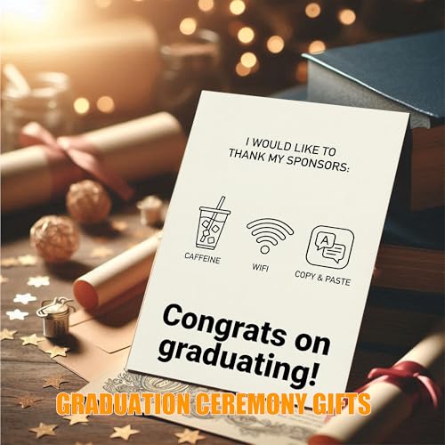 Funny Graduation Card 2026 - Thank You Sponsors | 5x7 inch