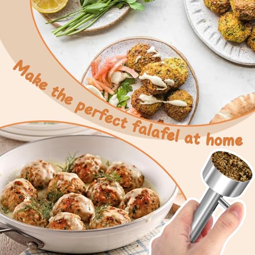 Stainless Steel Falafel Scoop Maker - Easy to Use & Clean 4cm
