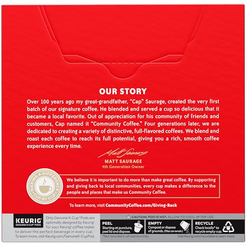 Community Coffee Signature Blend Dark Roast K-Cup Pods - 32 Count