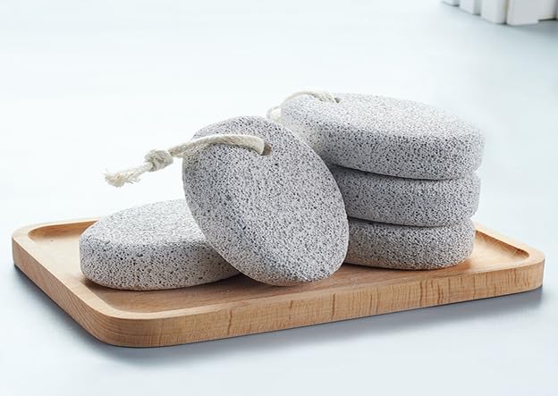 2-Pack Natural Pumice Stone for Feet – Lava Foot File & Callus Remover