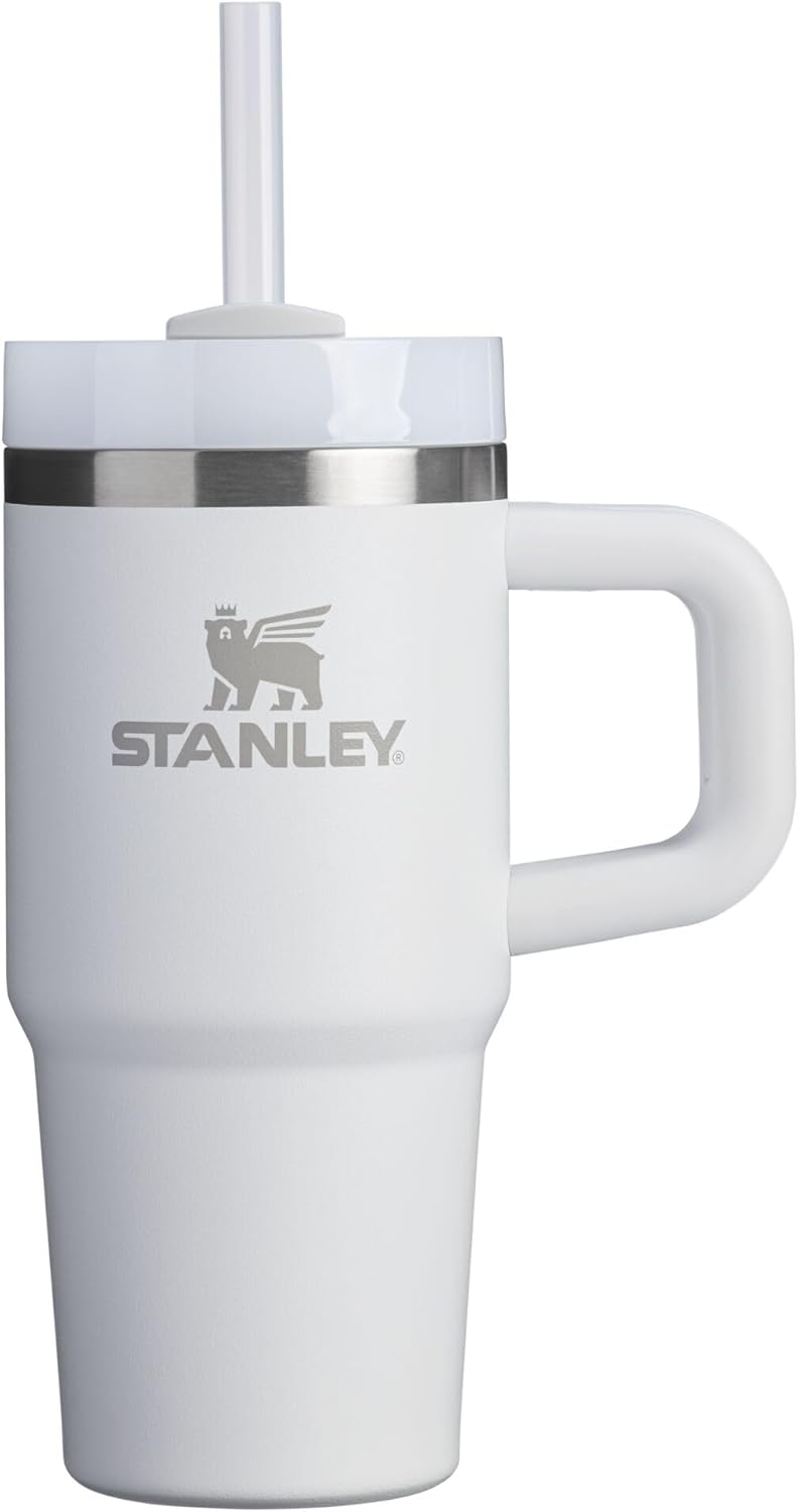 STANLEY Quencher H2.0 Tumbler - 14 oz Insulated Stainless Steel Cup with Handle & Straw | BPA-Free | Frost