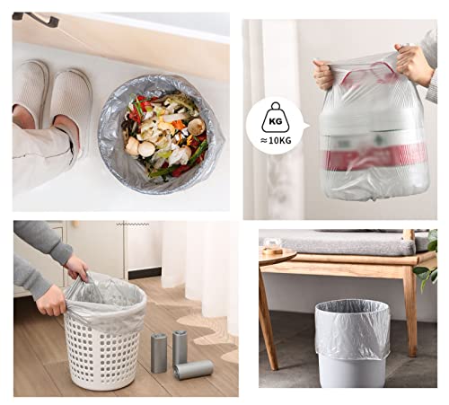 YYaaloa 4 Gallon Small Trash Bags - 120 Count Leak-Proof Waste Bin Liners