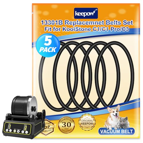 KEEPOW Rock Tumbler Replacement Belts, 5 Pack for KoolStone & Komestone
