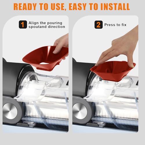 Orange Anti-Splash Flow Hood for Ninja Slushie Machine FS301/FS300
